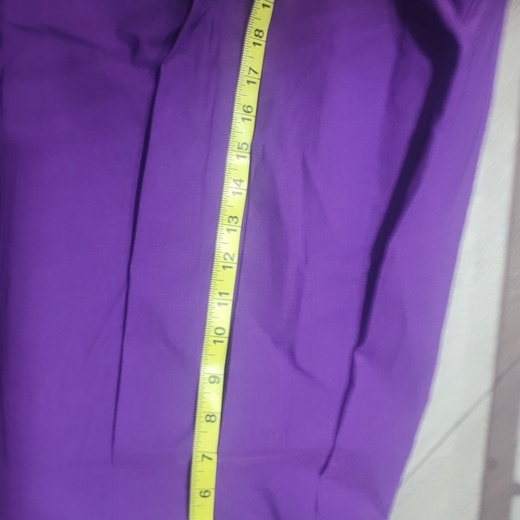 Purple Pleated Mini Skirt - Picture 6 of 7